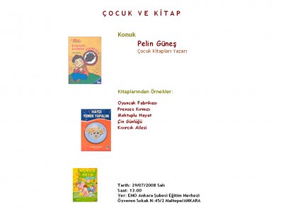 ÇOCUK VE KİTAP SÖYLEŞİSİ