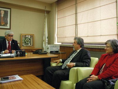 EMO ANKARA ŞUBESİ YÖNETİCİLERİ İBRAHİM AKSÖZÜ ZİYARET ETTİ