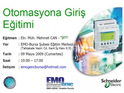 OTOMASYONA GİRİŞ EĞİTİMİ VE ZELİO UYGULAMALARI