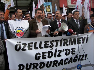 GEDİZ EDAŞ'IN ÖZELLEŞTİRİLMESİNE KARŞI ORTAK AÇIKLAMA