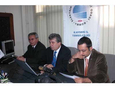 ÖZELLEŞTİRME VE SAVAŞ, ENERJİ POLİTİKASI DEĞİLDİR
<BR>TMMOB - ELEKTRİK MÜHENDİSLERİ ODASI ANKARA ŞUBESİ YÖNETİM KURULU’NUN 13 OCAK 2007 TARİHLİ BASIN TOPLANTISI METNİ - KAYSERİ