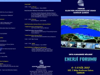 ORTA KARADENİZ BÖLGESİ ENERJİ FORUMU PROGRAM BROŞÜRLERİ HAZIRLANDI