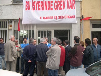 TELEKOM GREVİNE DESTEK ZİYARETİ