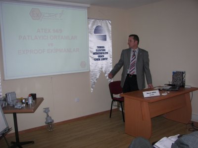 ATEX PATLAYICI ORTAMLAR VE EXPROOF EKİPMANLAR SEMİNERİ YAPILDI