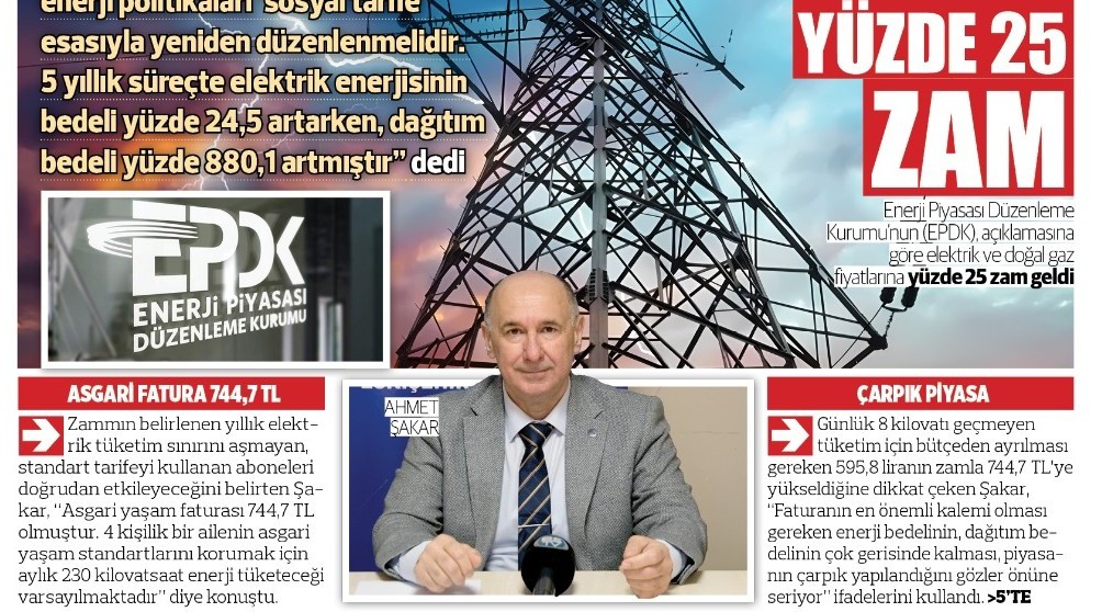Enerji Piyasası Düzenleme Kurumu`nun (EPDK) 4 Nisan 2026 tarihinde yürürlüğe giren kararına ilişkin Şube Yönetim Kurulu Başkanımızın basın açıklaması
